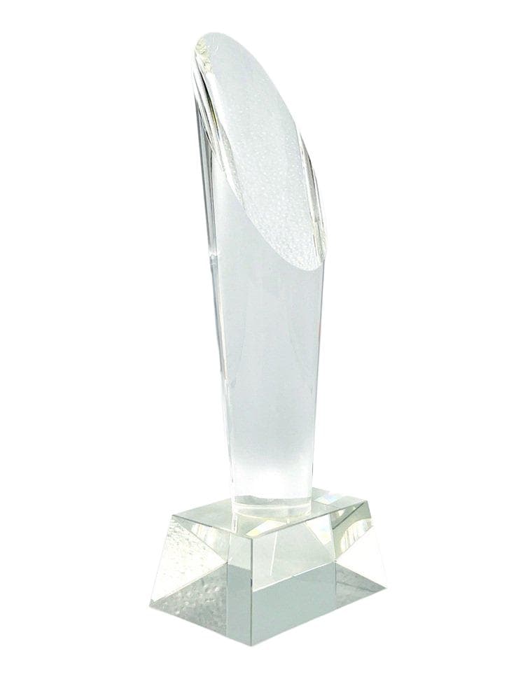 Obelisk, przezroczysty, kryształ, Czechy, lata 80.