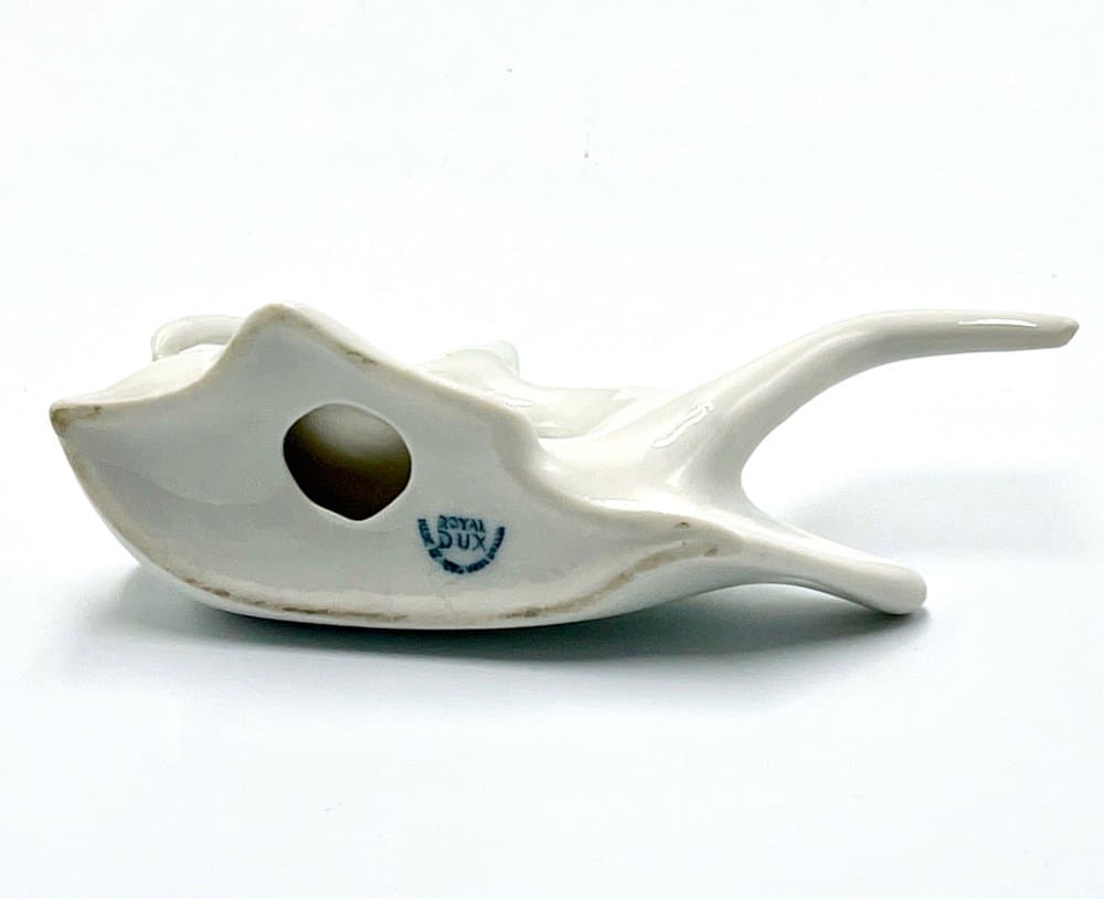 Figurka Koziorożca, biała porcelana, Royal Dux Bohemia, Czechy, lata 60. - 156850