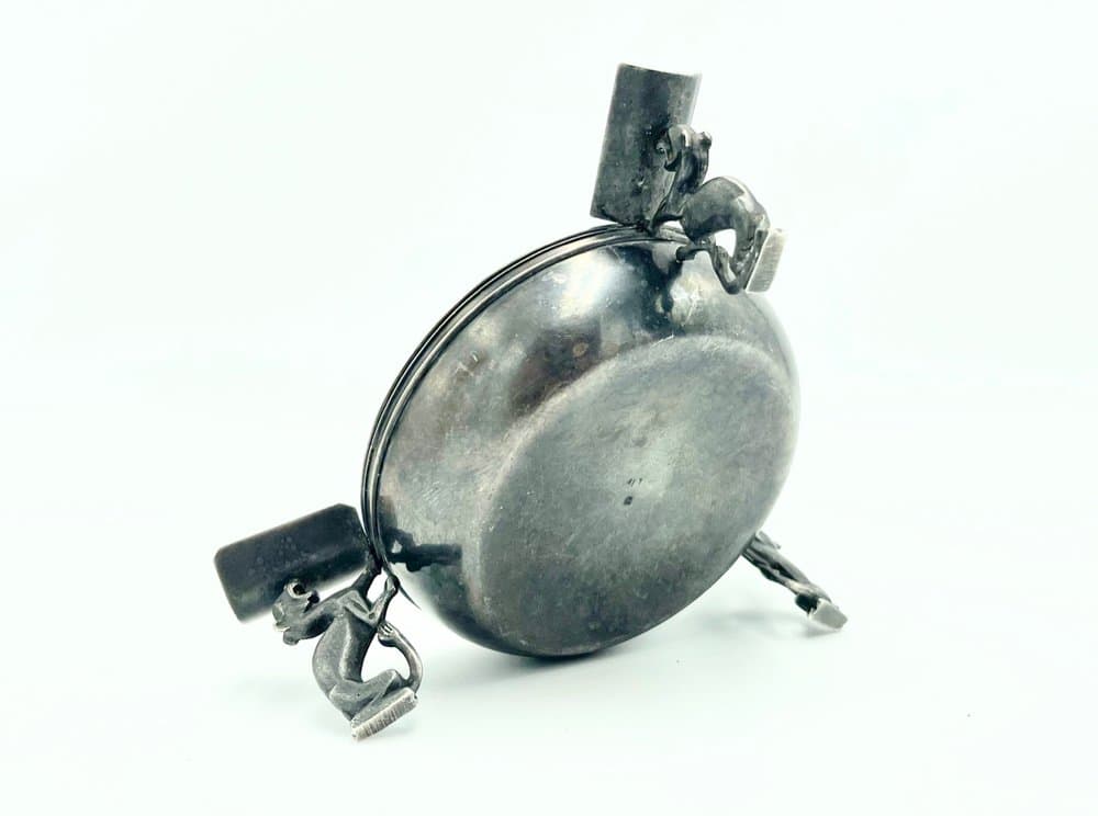 Popielniczka Three Panthers, srebrny, metal platerowany srebrem, lata 60. - 156921