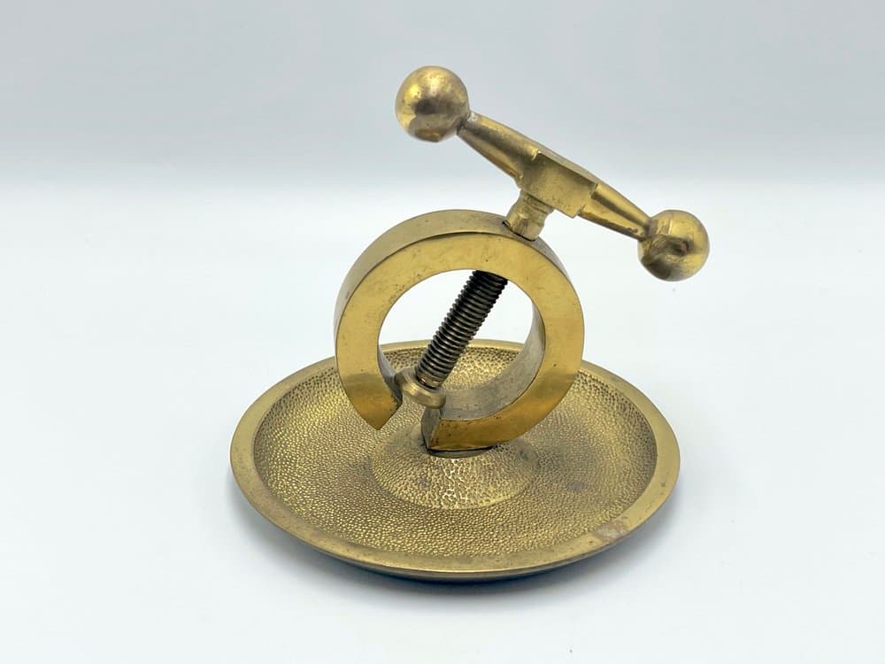 Dziadek do orzechów Art déco, mosiądz złoty, Polska, lata 40. - 156925