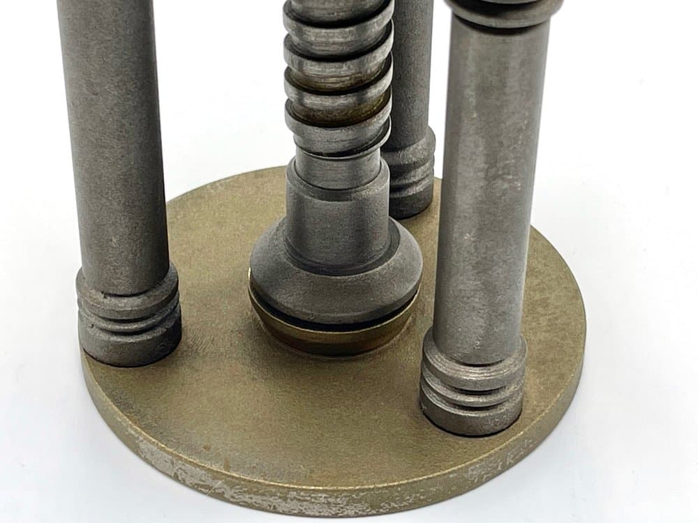 Dziadek do orzechów, szary, mosiądz żeliwo, Polska, lata 50. - 156956