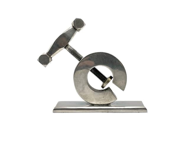 Dziadek do orzechów Art Deco, srebrny, mosiądz, Polska, lata 40. - WYMIARY