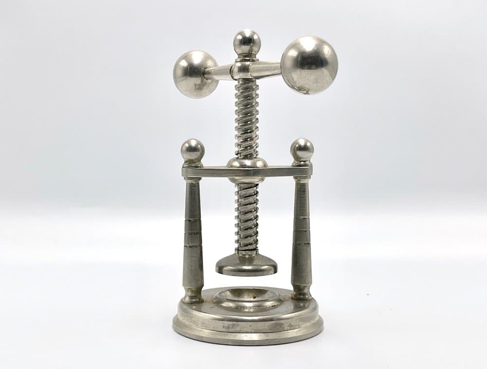 Dziadek do orzechów Art déco, mosiądz srebrny, Polska, lata 40. - 156983