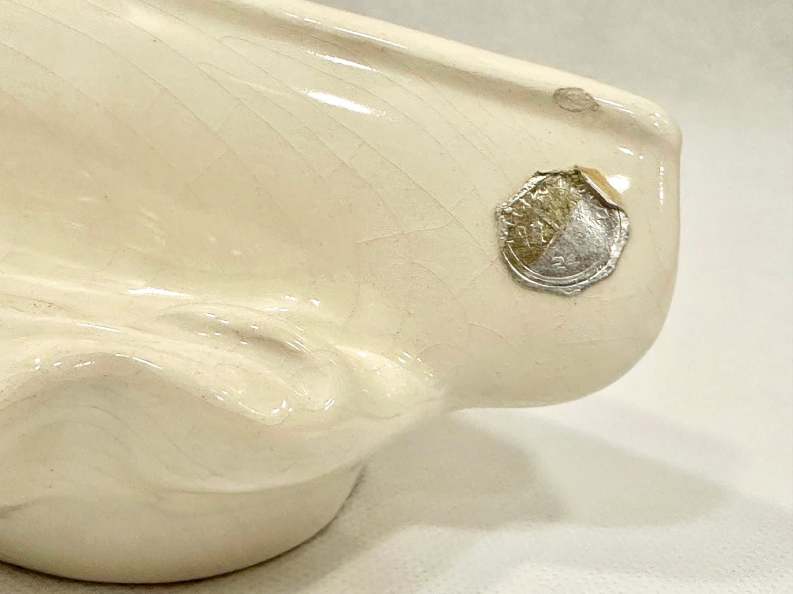 Figura wioślarza, kość słoniowa, ceramika, Czechy, lata 50. - 157139