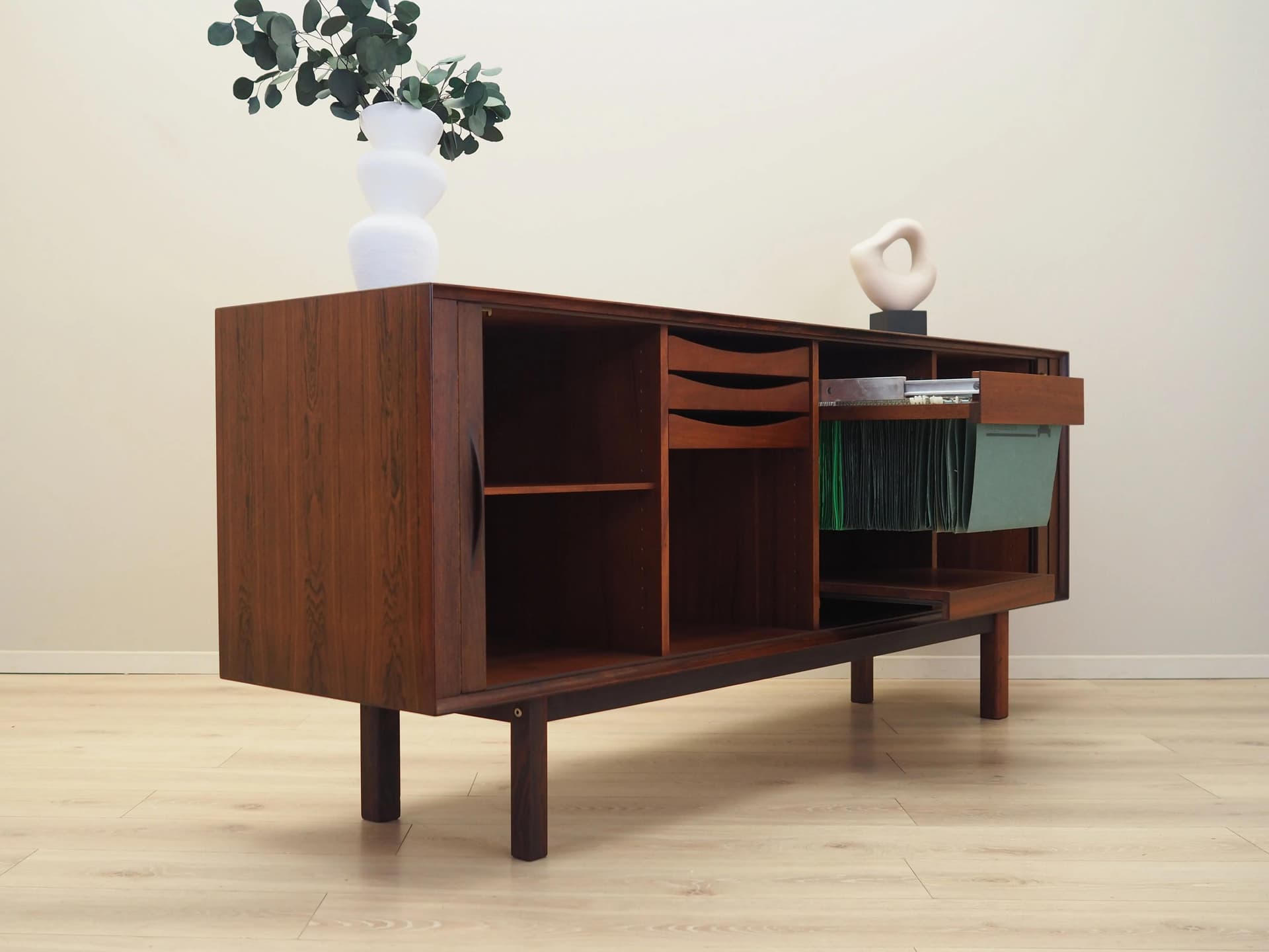 Sideboard, brown rosewood, by A. Vodder, for Sibast, Denmark, 1960s. - 9876
