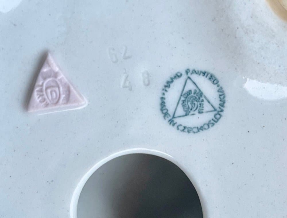 Figurka chart borzoj Art déco, brązowy, porcelana, Royal Dux Bohemia, Czechy, lata 60. - 157036