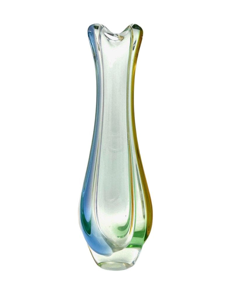 Wazon Rhapsody, multikolor, szkło, proj. F. Zemek, Czechy, lata 60.