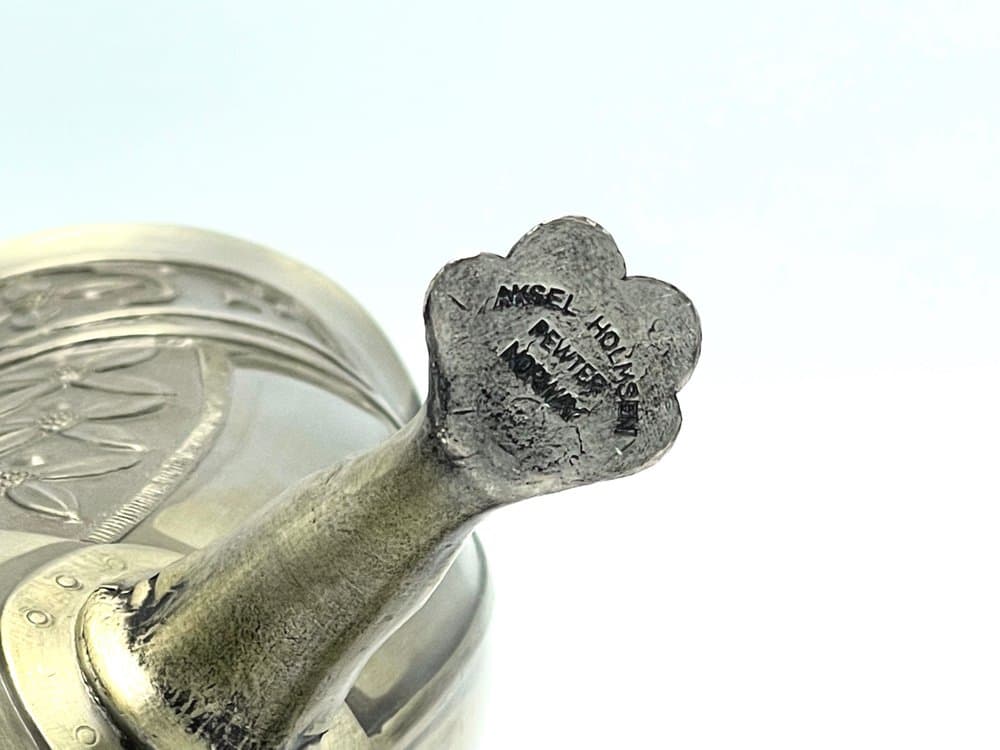 Drinking horn, silver, tin, by A. Holmsen, Norway, 1920s. - 157247