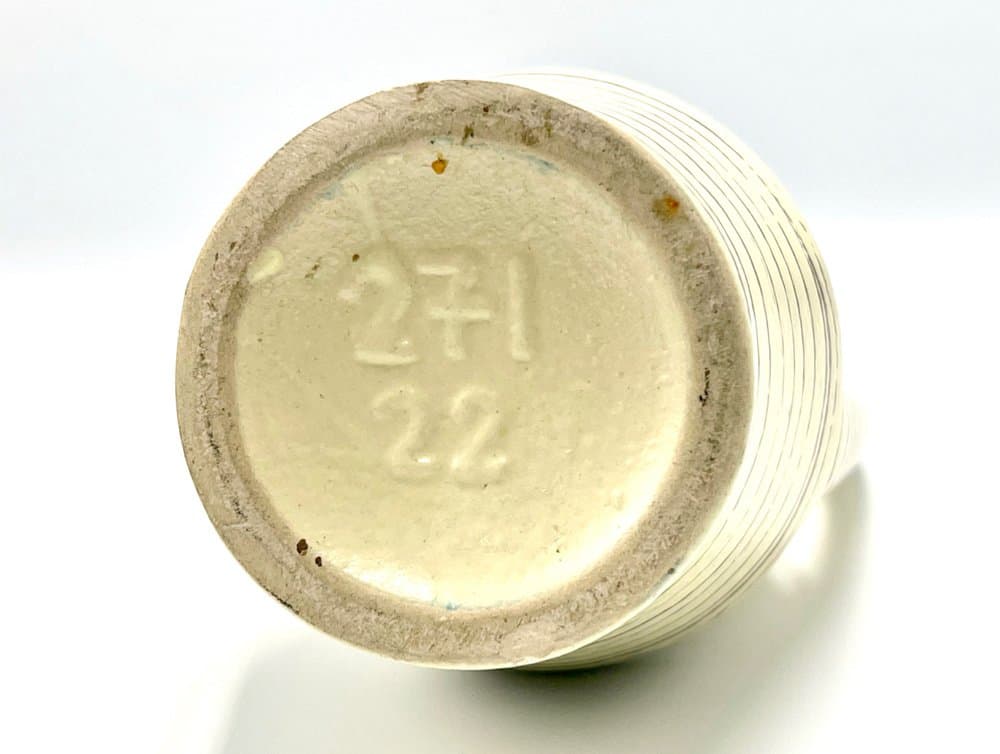 Wazon 271/22, beżowy, ceramika, proj. H. Siery, Niemcy, lata 60. - 157303