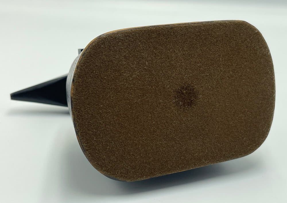 Rzeźba-kowadełko dekoracyjne, czarny brąz, lata 50. - 157316