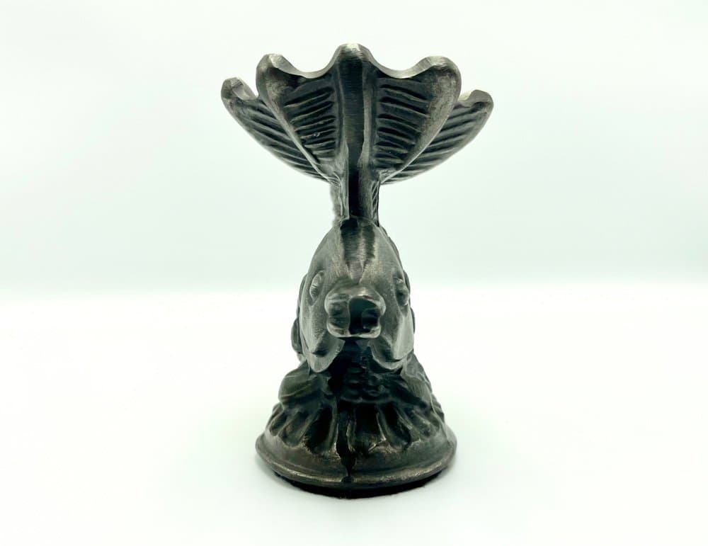 Popielniczka ryba, srebrny, cyna, Niemcy, lata 60. - 157353