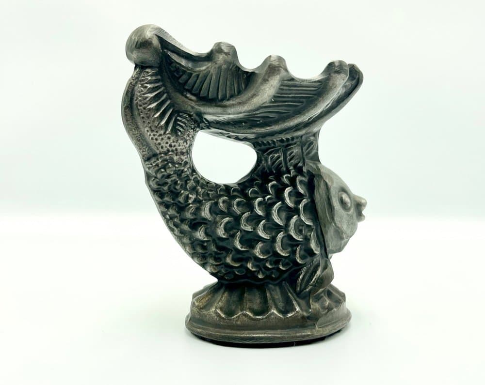 Popielniczka ryba, srebrny, cyna, Niemcy, lata 60. - 157354