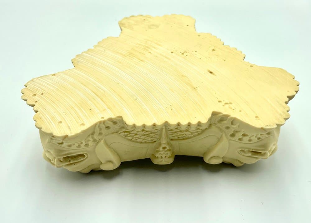 Popielniczka Foo Dog, kość słoniowa, Chiny, lata 60. - 157381