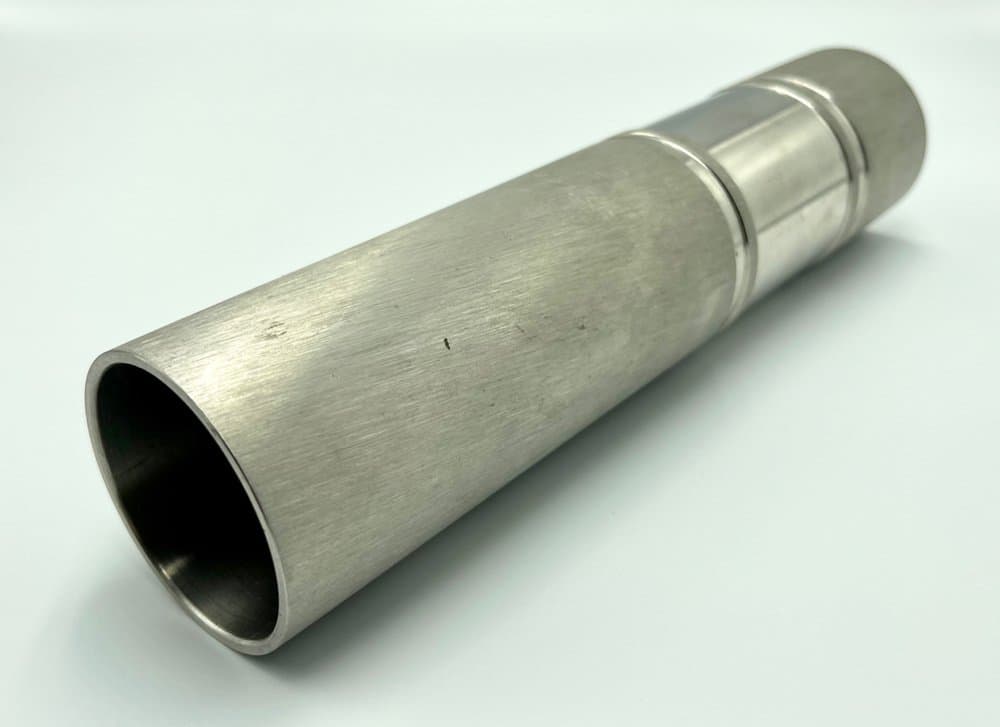 Wazon Cylinder, srebrny, stal, Niemcy, lata 60. - 157405