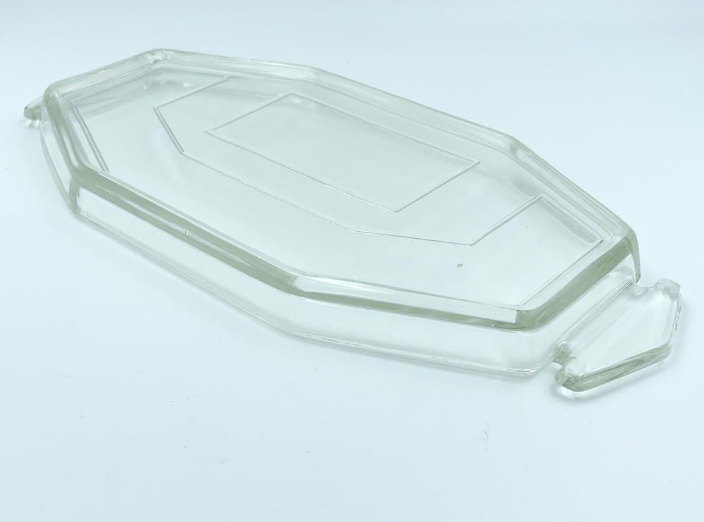 Taca Art Deco, transparent, szkło, lata 30. - 157459