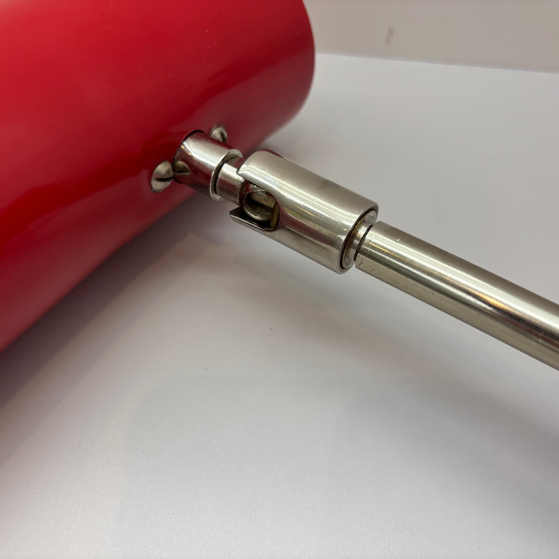 Wall sconce, red, aluminum, Germany, 1970s. - 143432