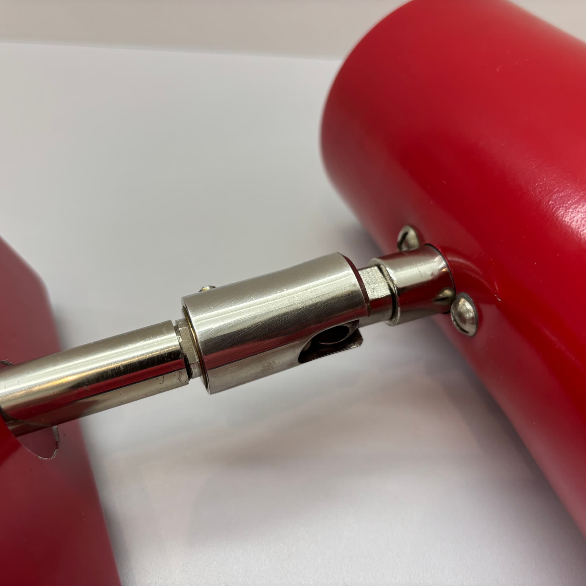 Wall sconce, red, aluminum, Germany, 1970s. - 143430