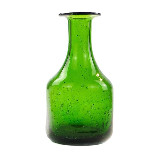 Wazon-butla Antico, zielony, szkło, proj. Z. Horbowy, Polska, lata 70. - WYMIARY