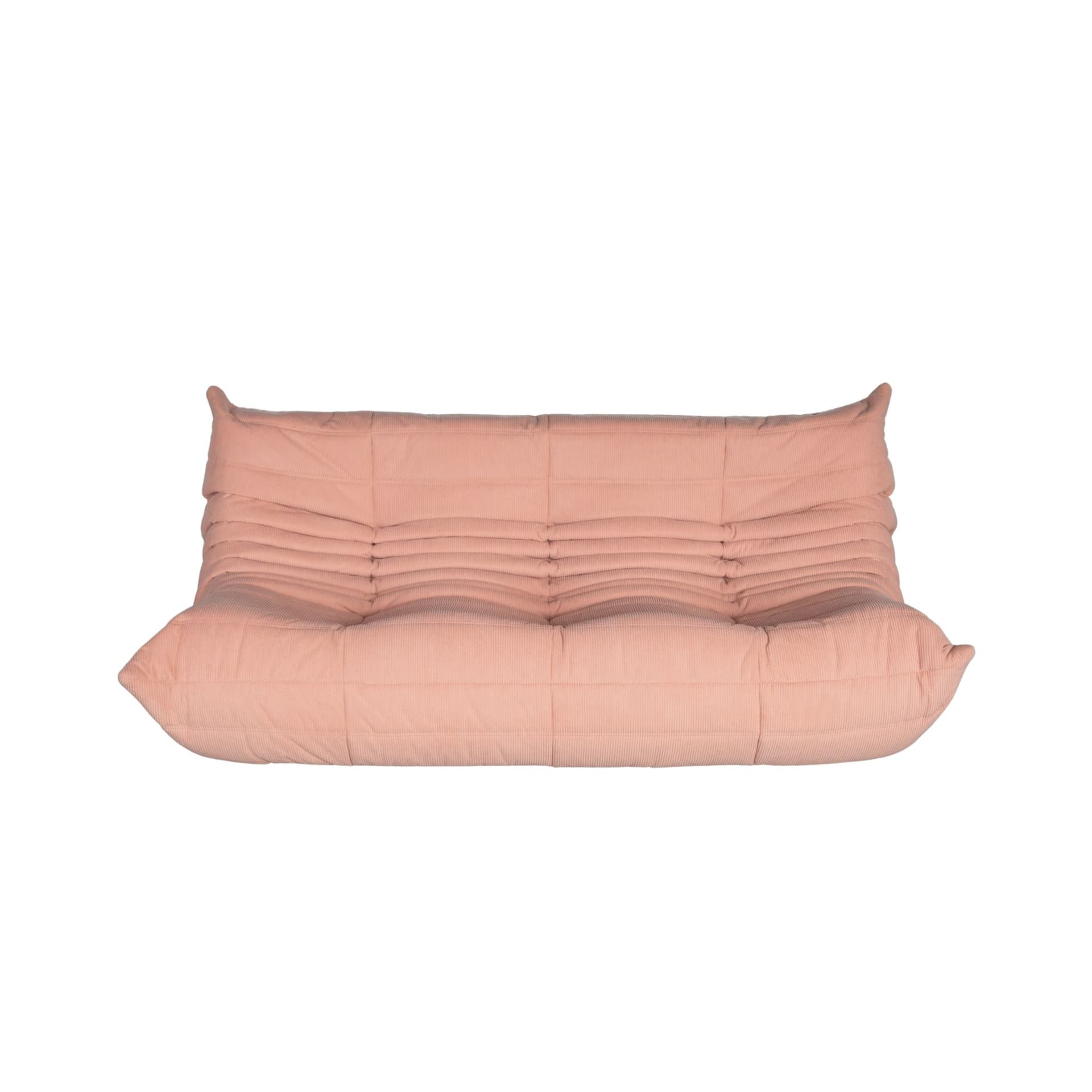 Sofa Togo trzyosobowa, cord różowy