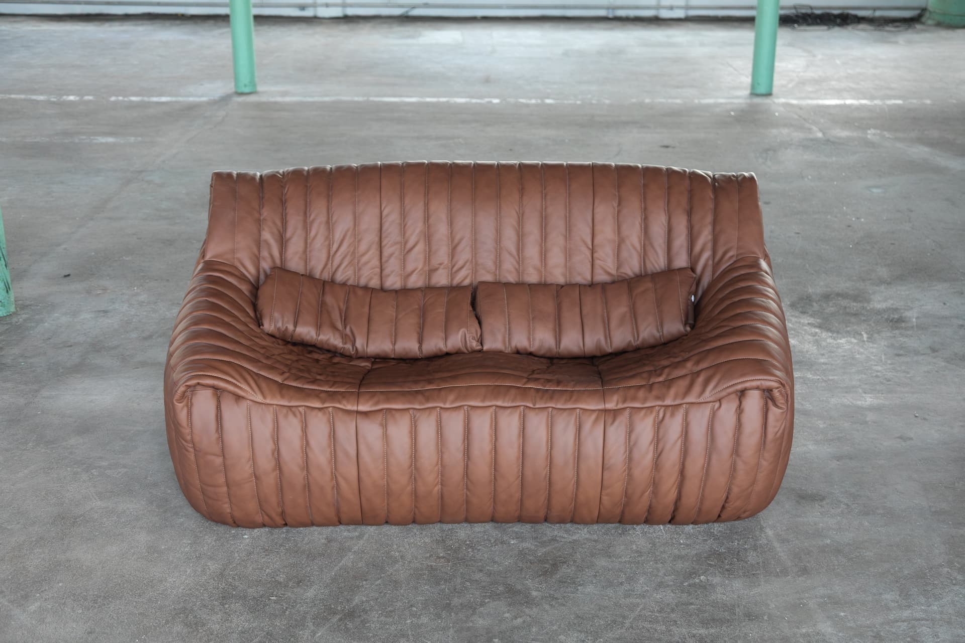 Dwuosobowa sofa Sandra, brązowa, proj. A. Hiéronimus, Ligne Roset, lata 70. - 144241