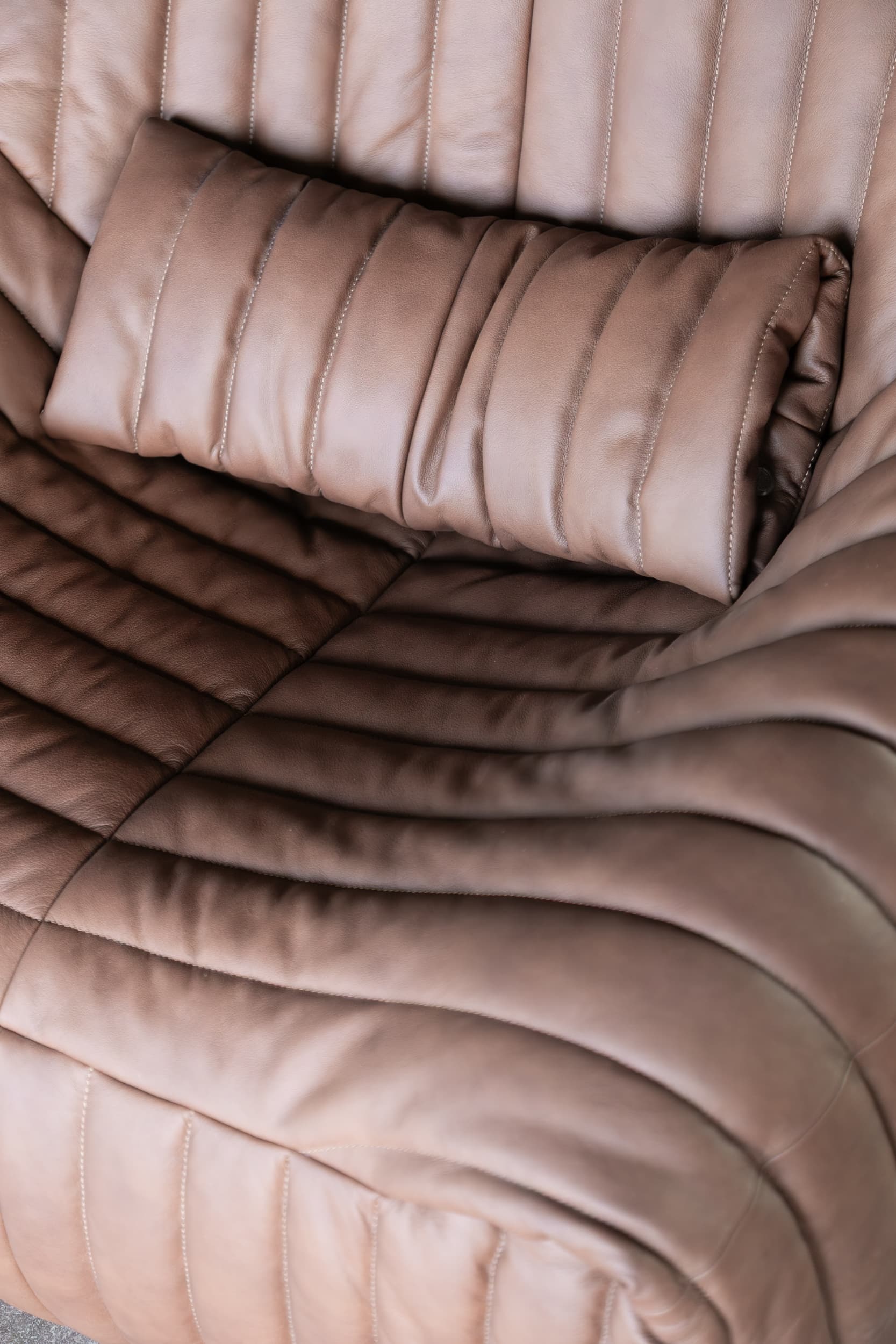 Fotel Sandra, brązowy, proj. A. Hiéronimus, Ligne Roset, lata 70. - 144390