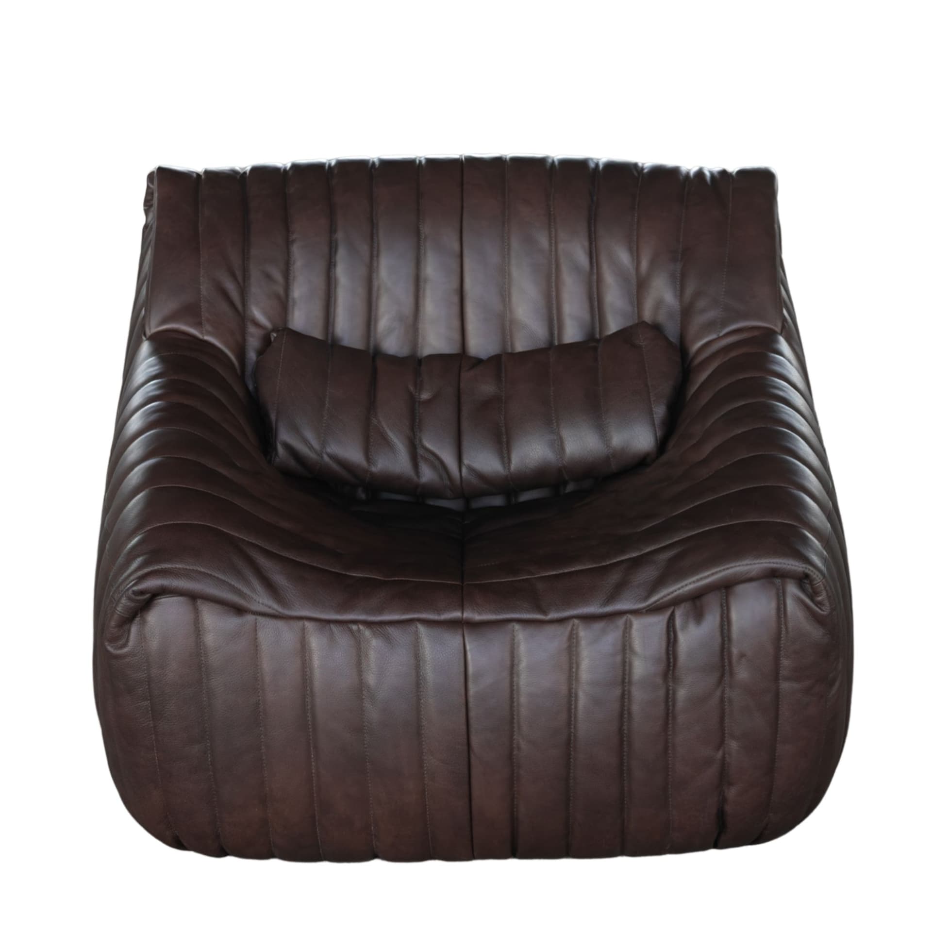 Fotel Sandra, ciemnobrązowy, proj. A. Hiéronimus, Ligne Roset, lata 70.