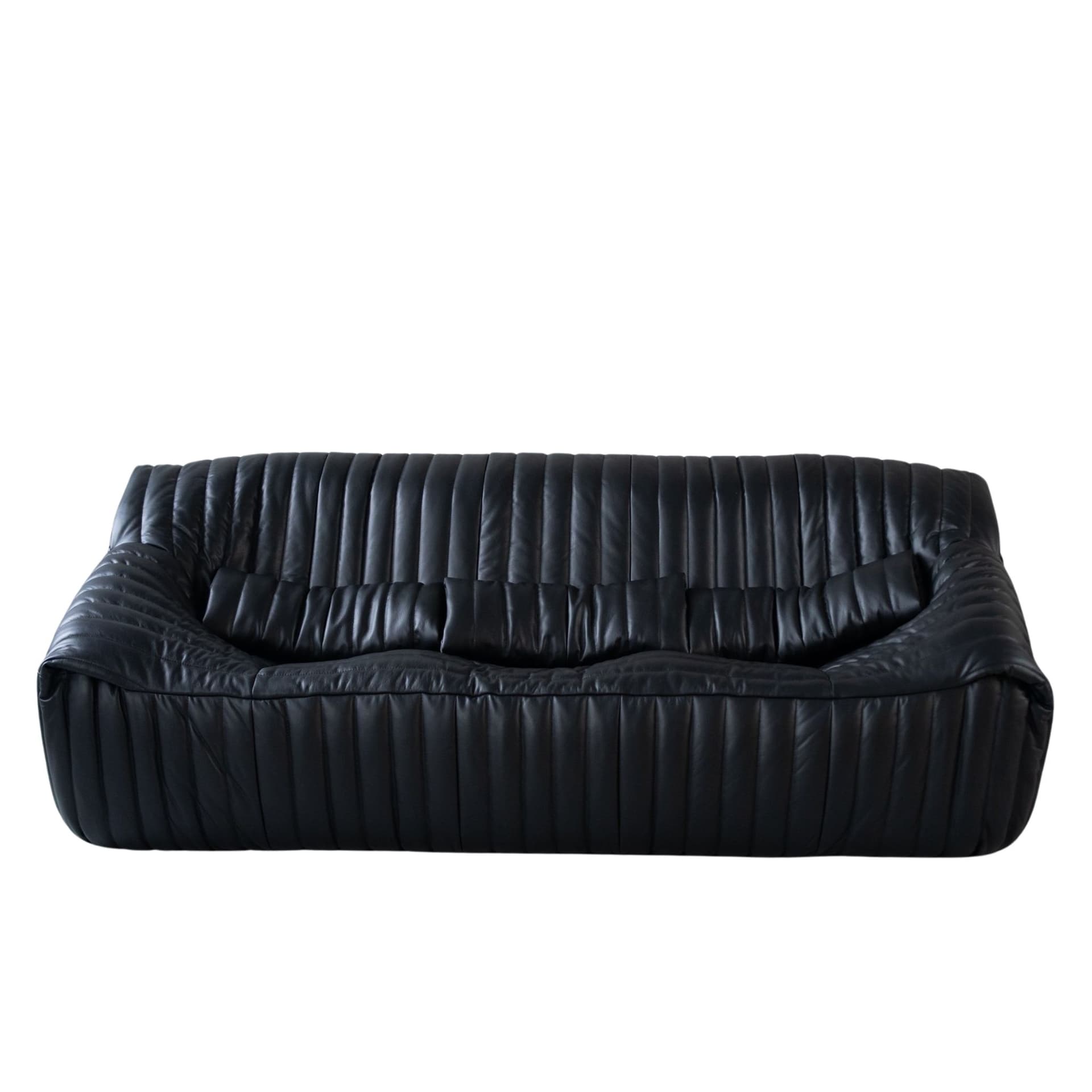 Dwuosobowa sofa Sandra, czarna, proj. A. Hiéronimus, Ligne Roset, lata 70.