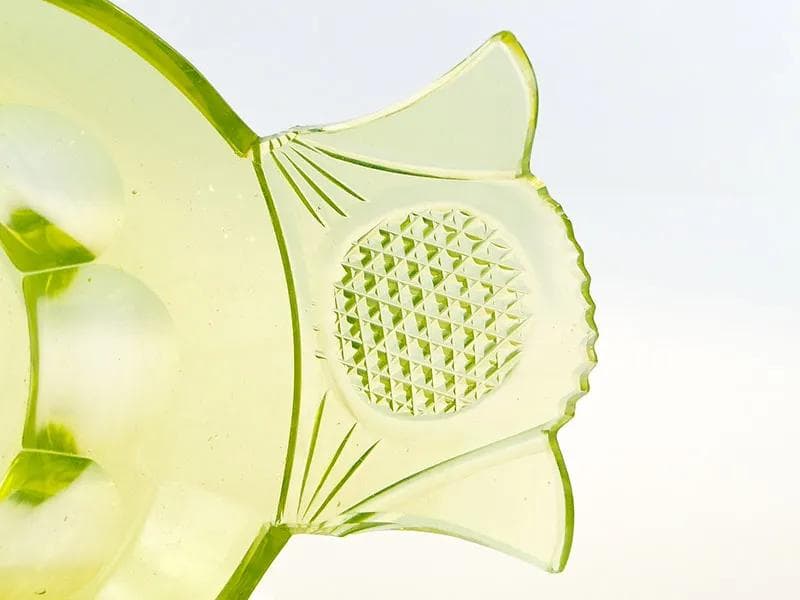 Jardiniere Biedermeier, yellow uranium glass, Austria, 19th c. - 9968