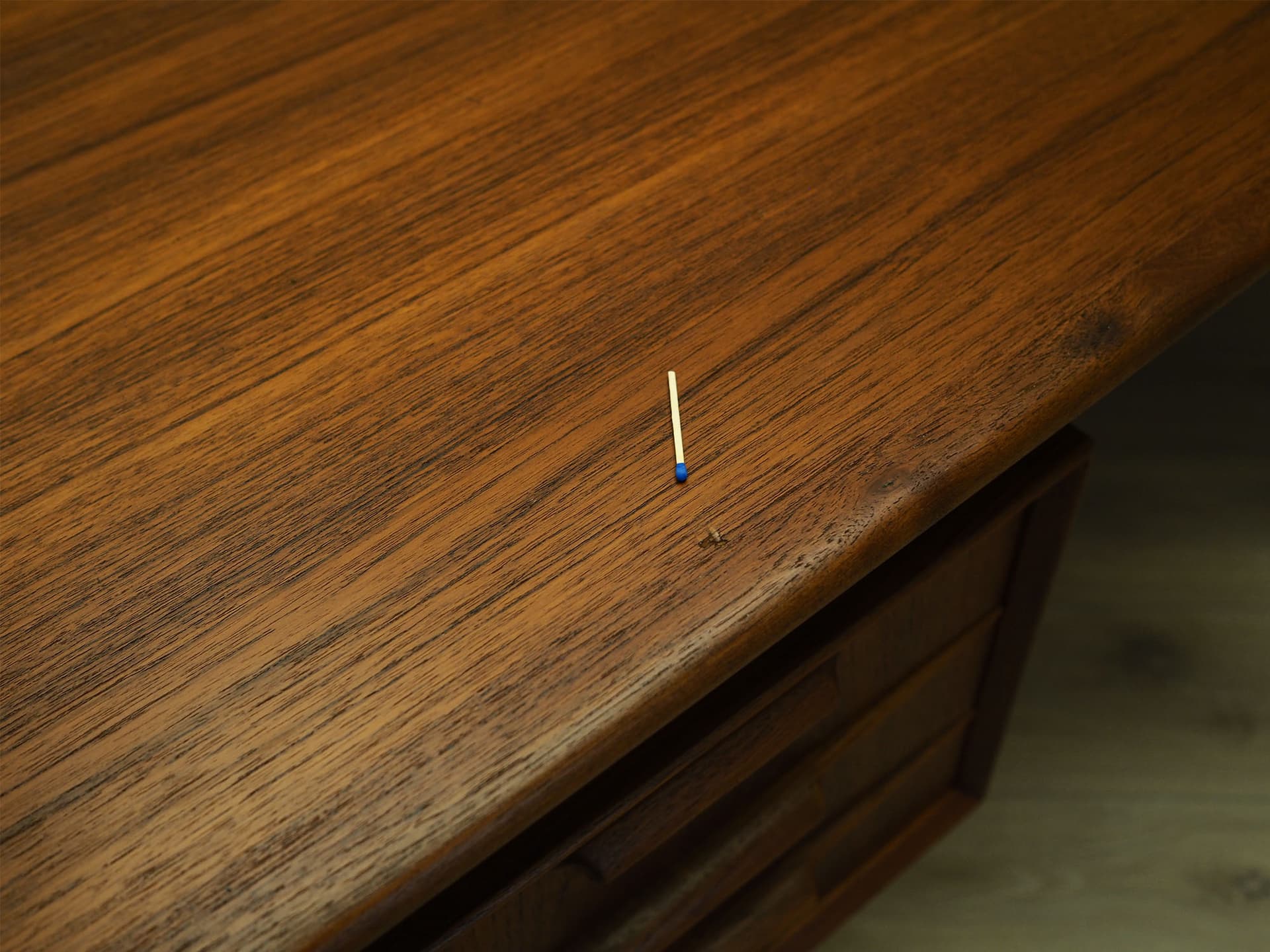 Biurko model 75, teak brązowy ciemny, Omann Jun, Dania, lata 70. - 147444