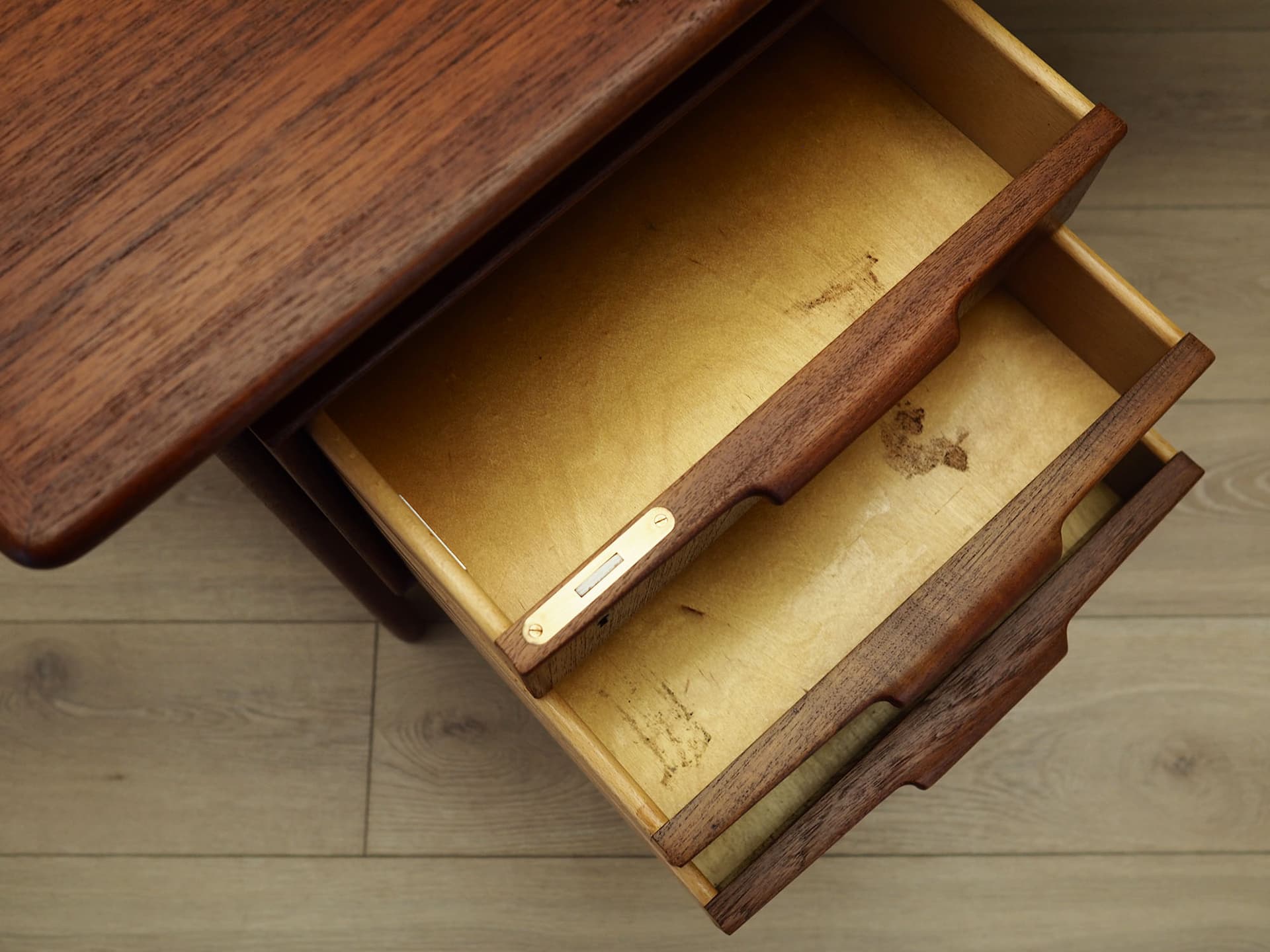 Biurko model 75, teak brązowy ciemny, Omann Jun, Dania, lata 70. - 147448