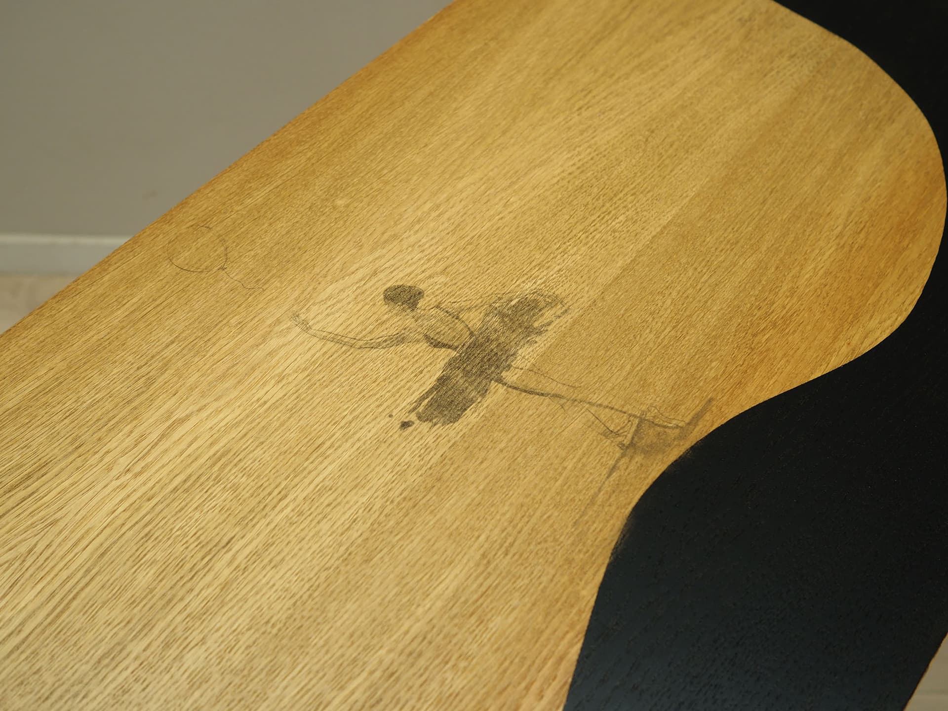 Szafka, jesion brązowy jasny, Dania, lata 60. - 147457