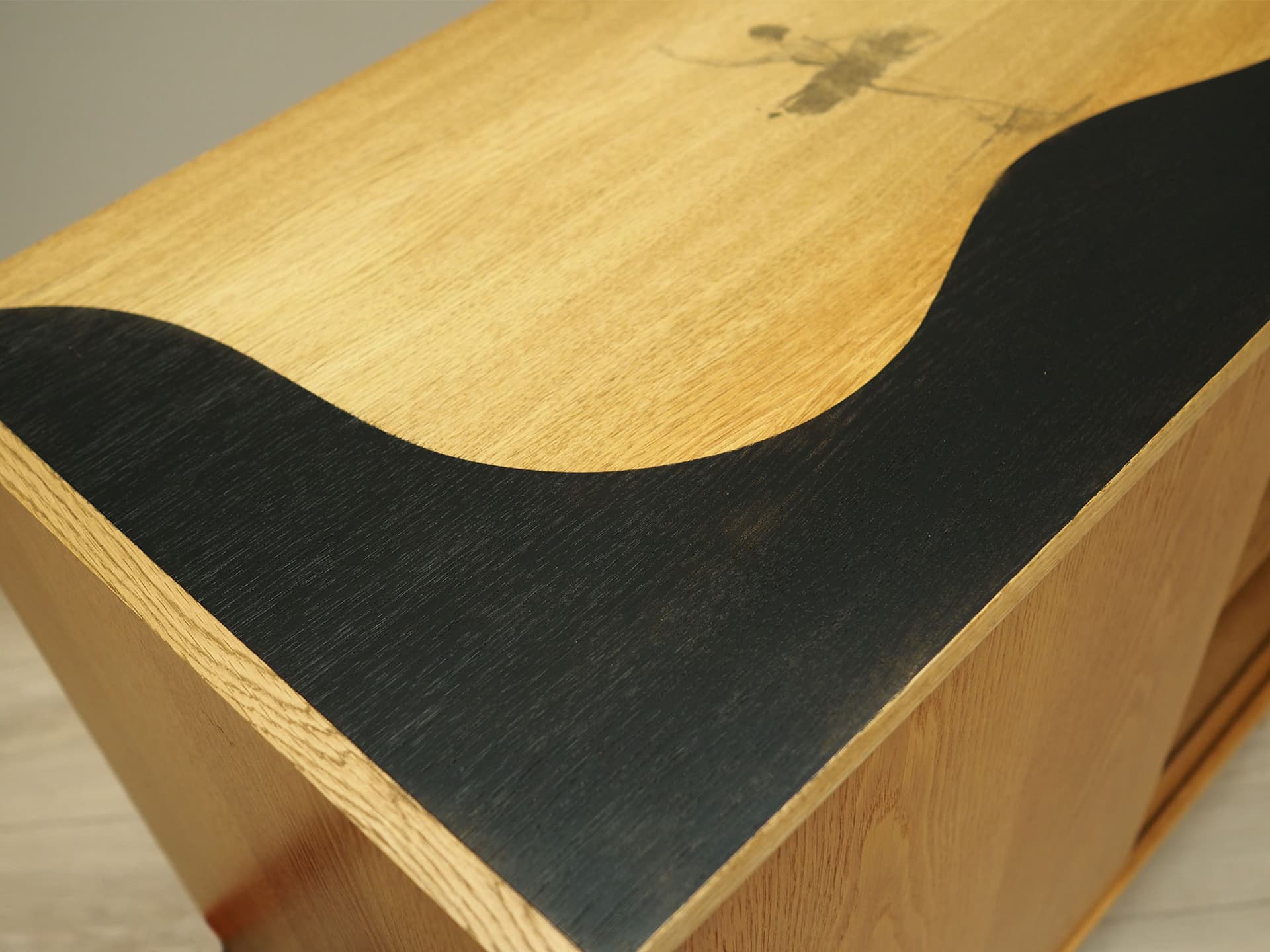 Szafka, jesion brązowy jasny, Dania, lata 60. - 147461