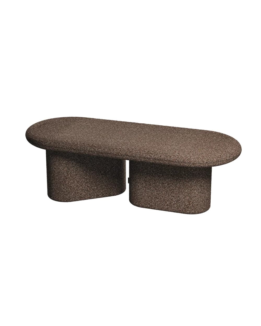 Ławka tapicerowana Ovo brązowy, Feum - 147574