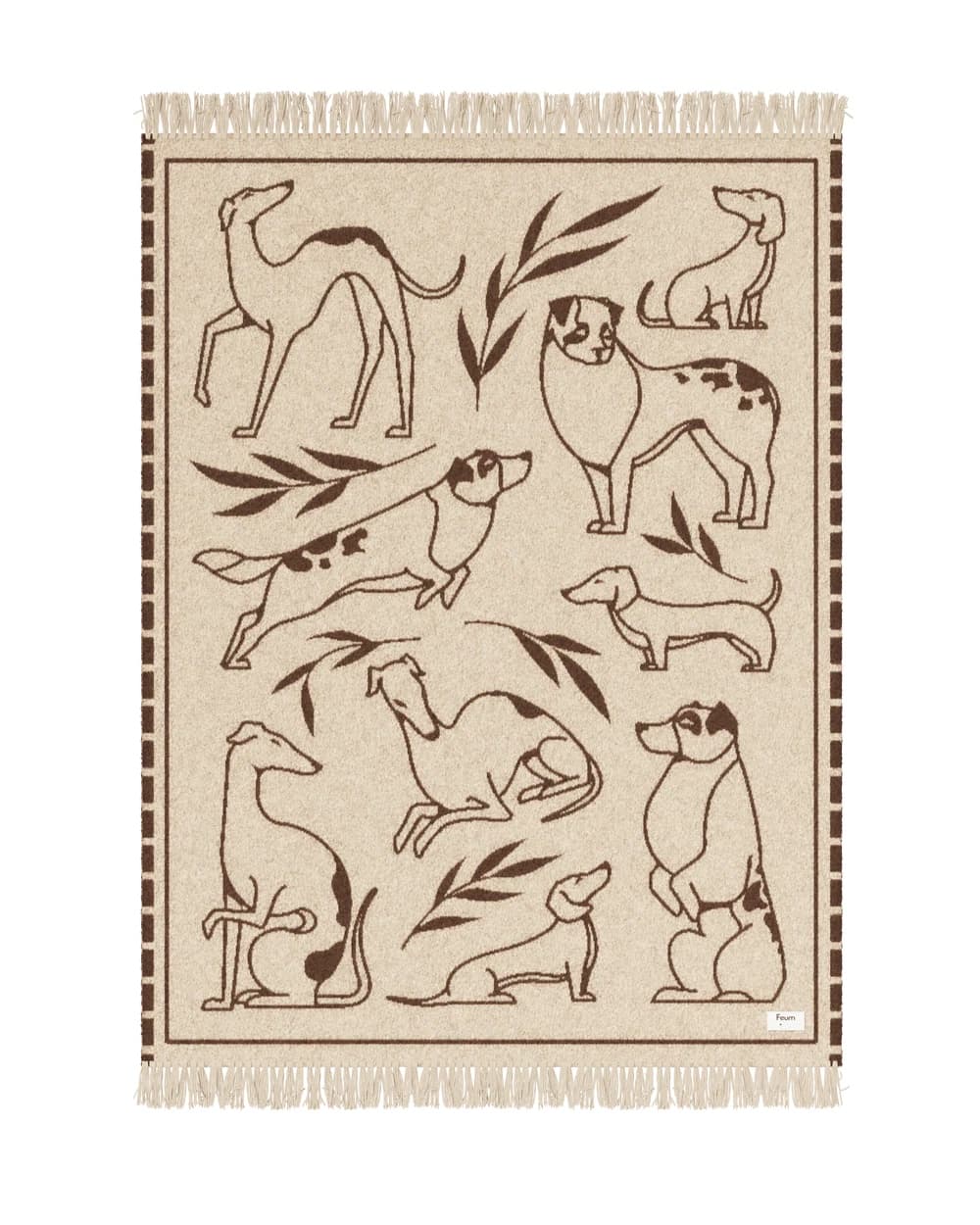 Koc Pawfect 200x150 cm beżowo-brązowy, Feum