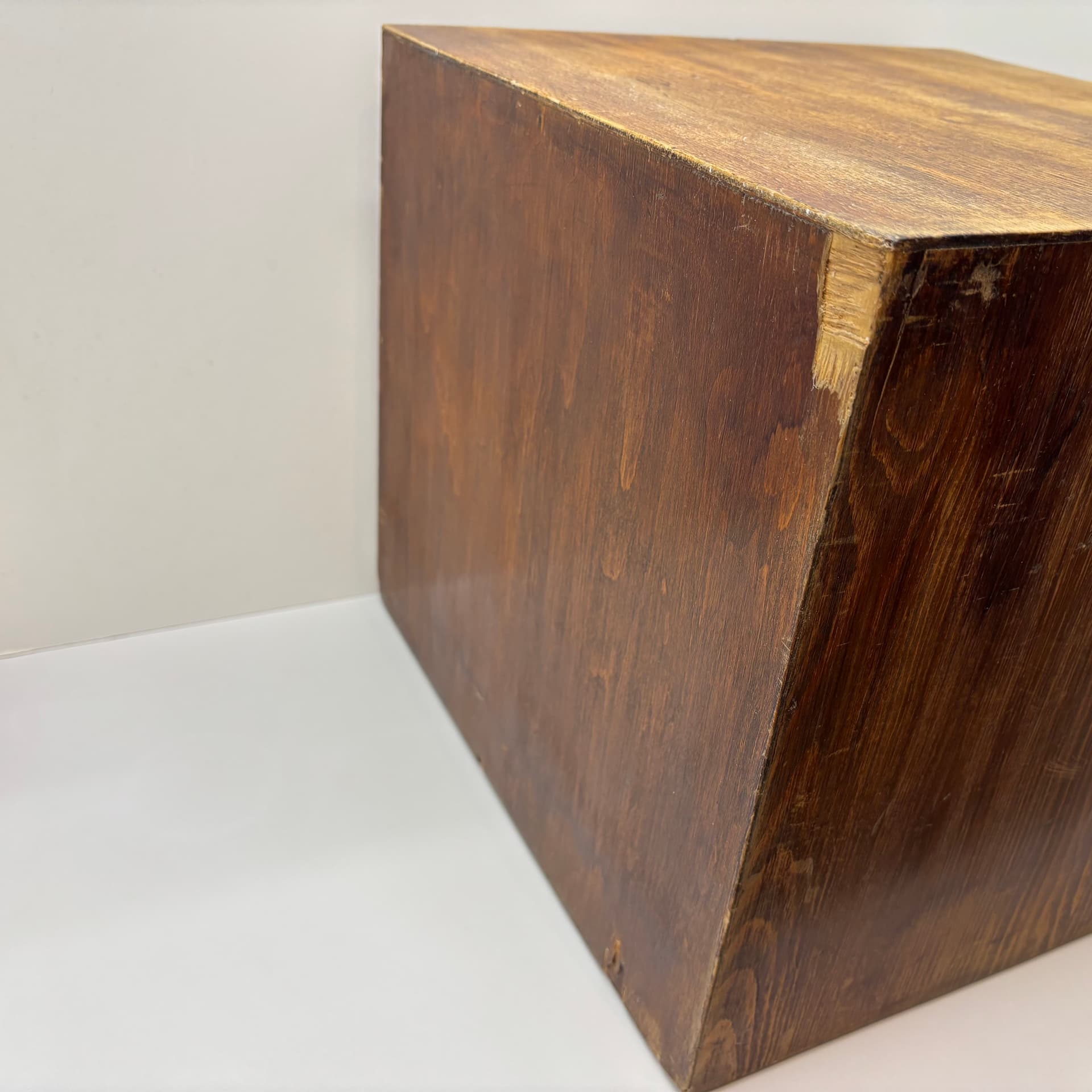 Organizer, brązowy, sosna, sklejka, metal, Niemcy, lata 50. - 149547