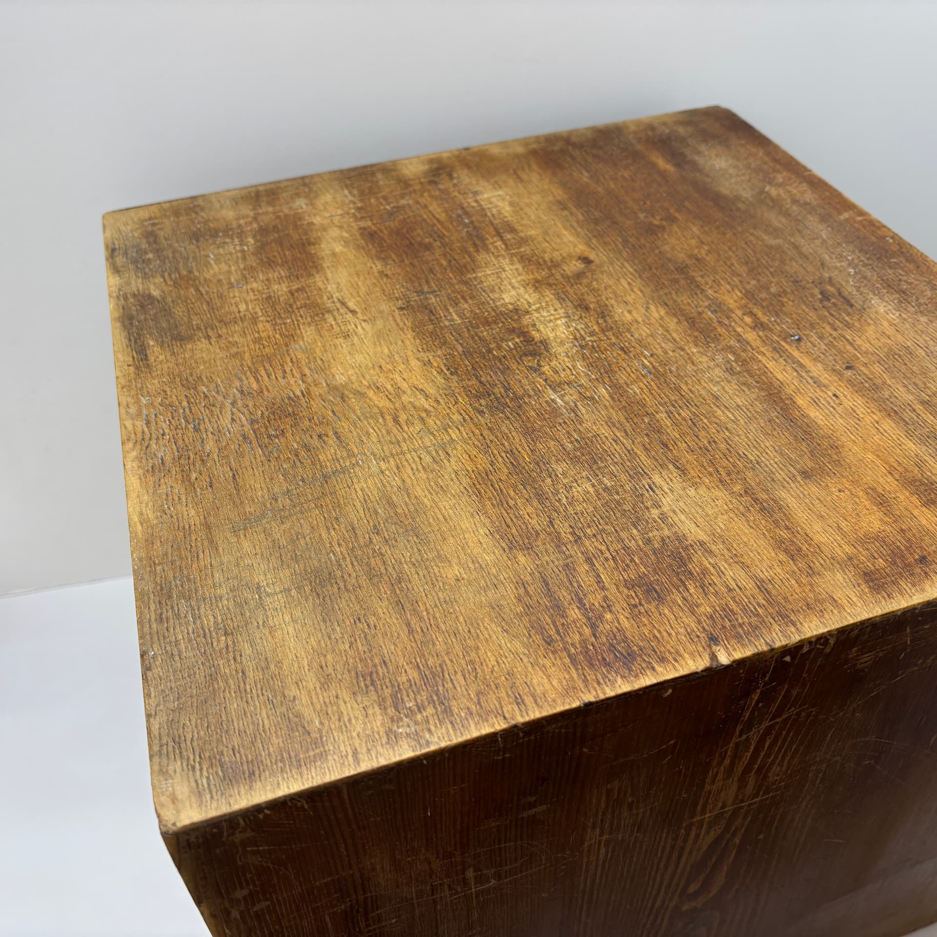 Organizer, brązowy, sosna, sklejka, metal, Niemcy, lata 50. - 149556