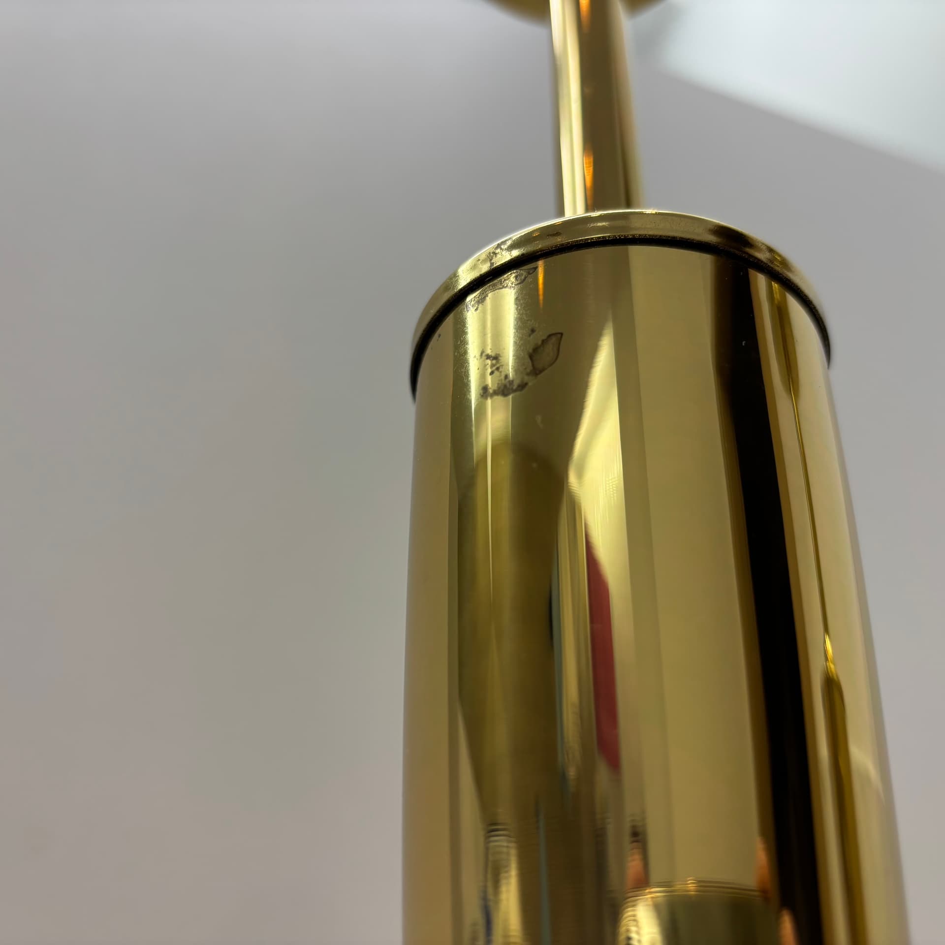 Para lamp nocnych, złoty, mosiądz, Bankamp Leuchten, Niemcy, lata 80. - 149567