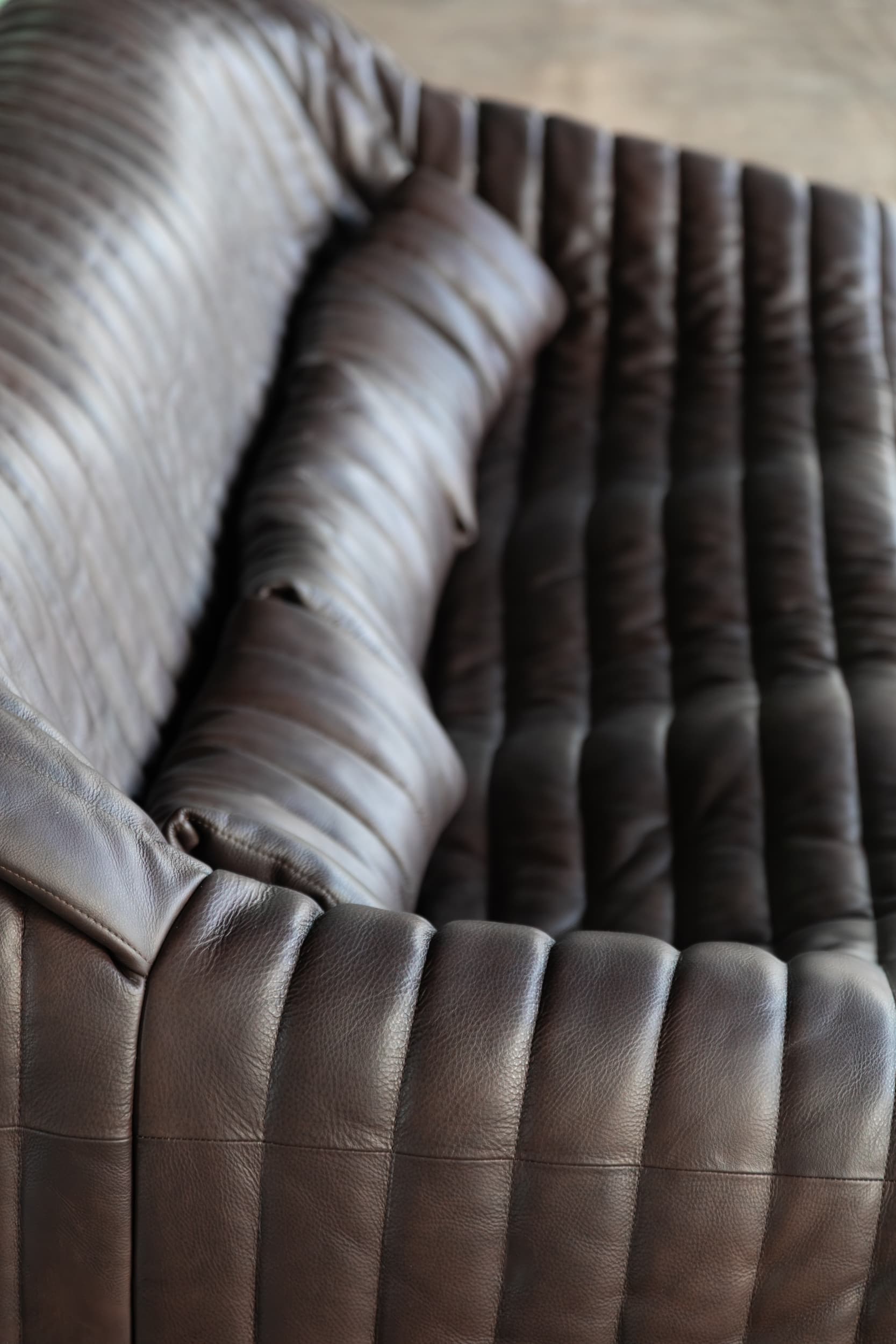 Dwuosobowa sofa Sandra, brązowa, proj. A. Hiéronimus, Ligne Roset, lata 70. - 157713