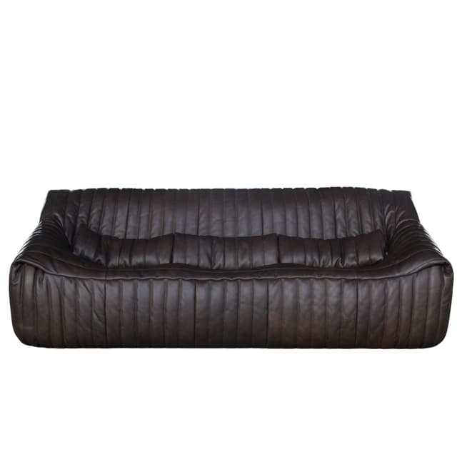 Dwuosobowa sofa Sandra, brązowa, proj. A. Hiéronimus, Ligne Roset, lata 70. - WYMIARY