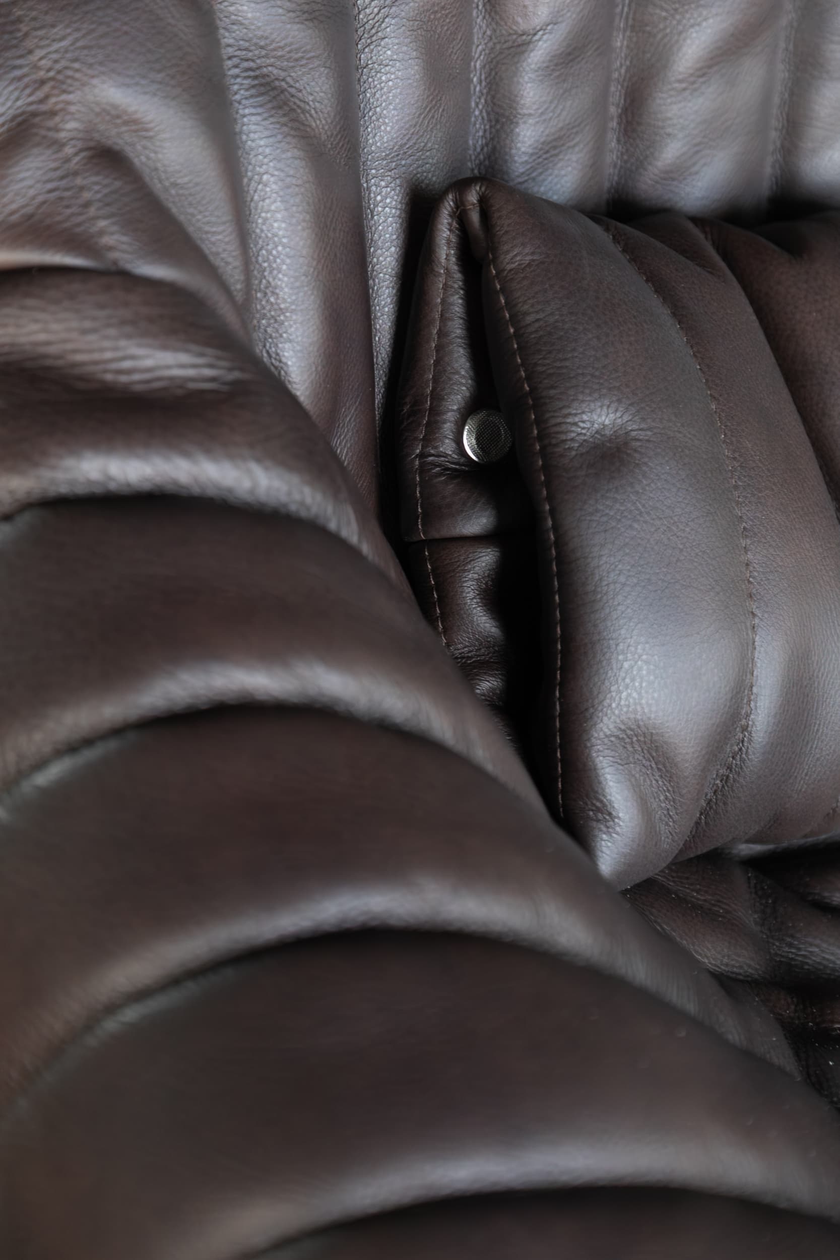 Dwuosobowa sofa Sandra, brązowa, proj. A. Hiéronimus, Ligne Roset, lata 70. - 157712