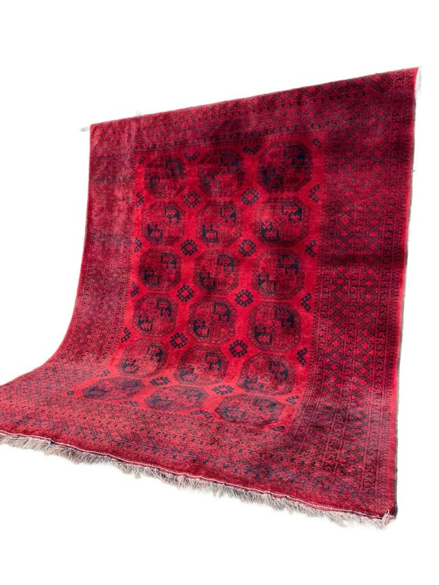 Rug Afghan, 335x255 cm, red wool, Afghanistan, early 20th c. - DIMENSION