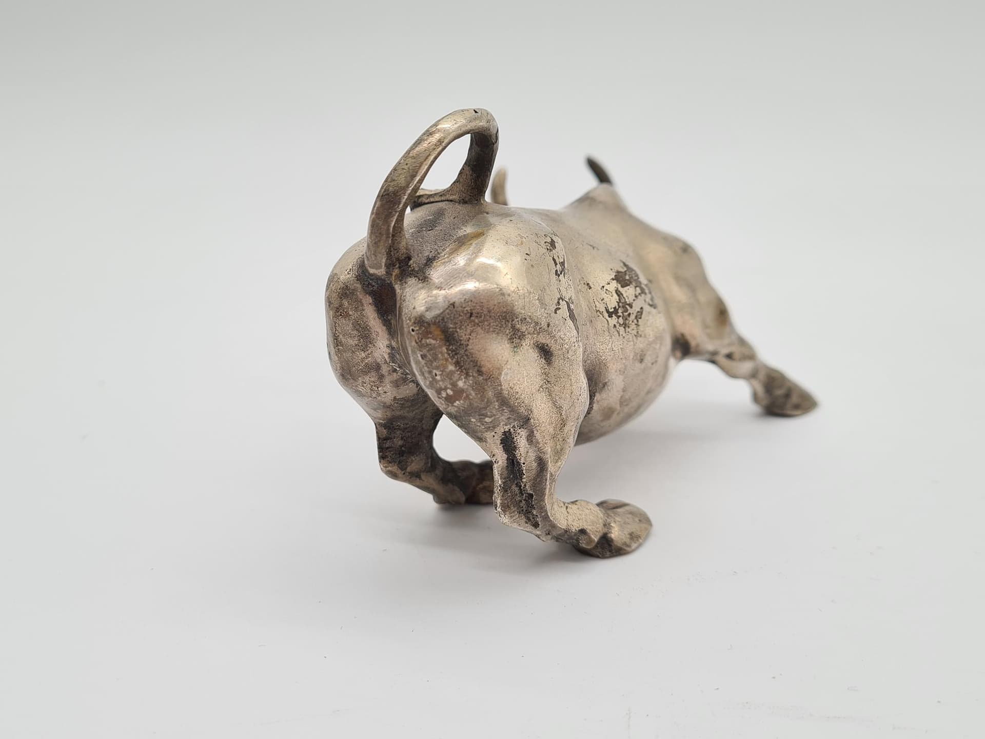 Figurka Charging Bull, srebro, brąz, proj. A. Di Modica, lata 80. - 157917