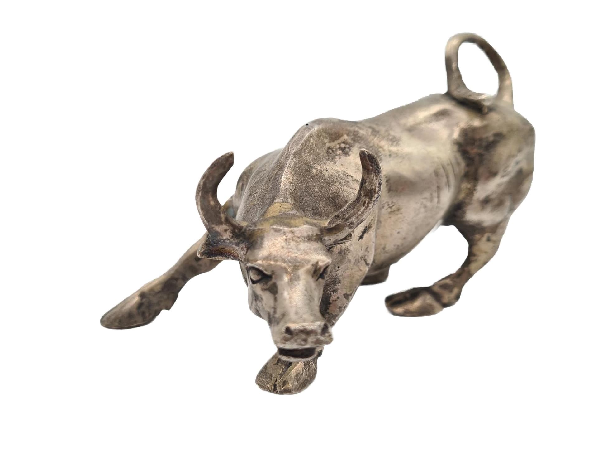 Figurka Charging Bull, srebro, brąz, proj. A. Di Modica, lata 80. - 168290
