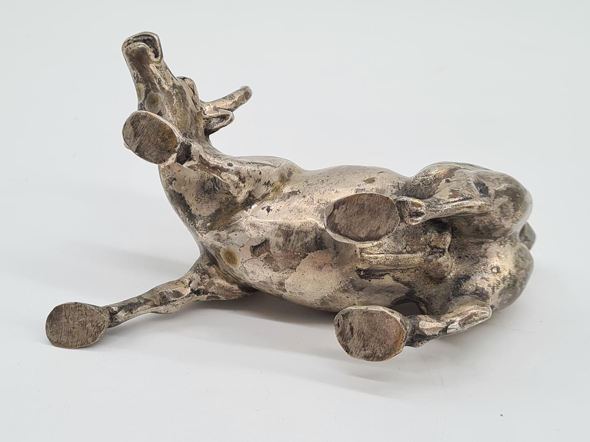 Figurka Charging Bull, srebro, brąz, proj. A. Di Modica, lata 80. - 157924