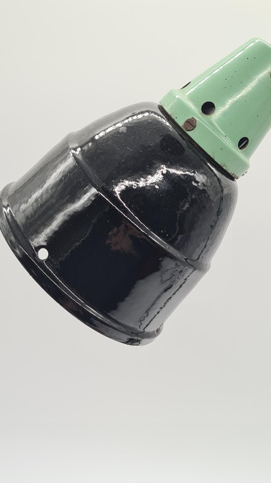 Lampa przegubowa, zielony, metal, proj. C. Fischer, Niemcy, lata 50. - 157971