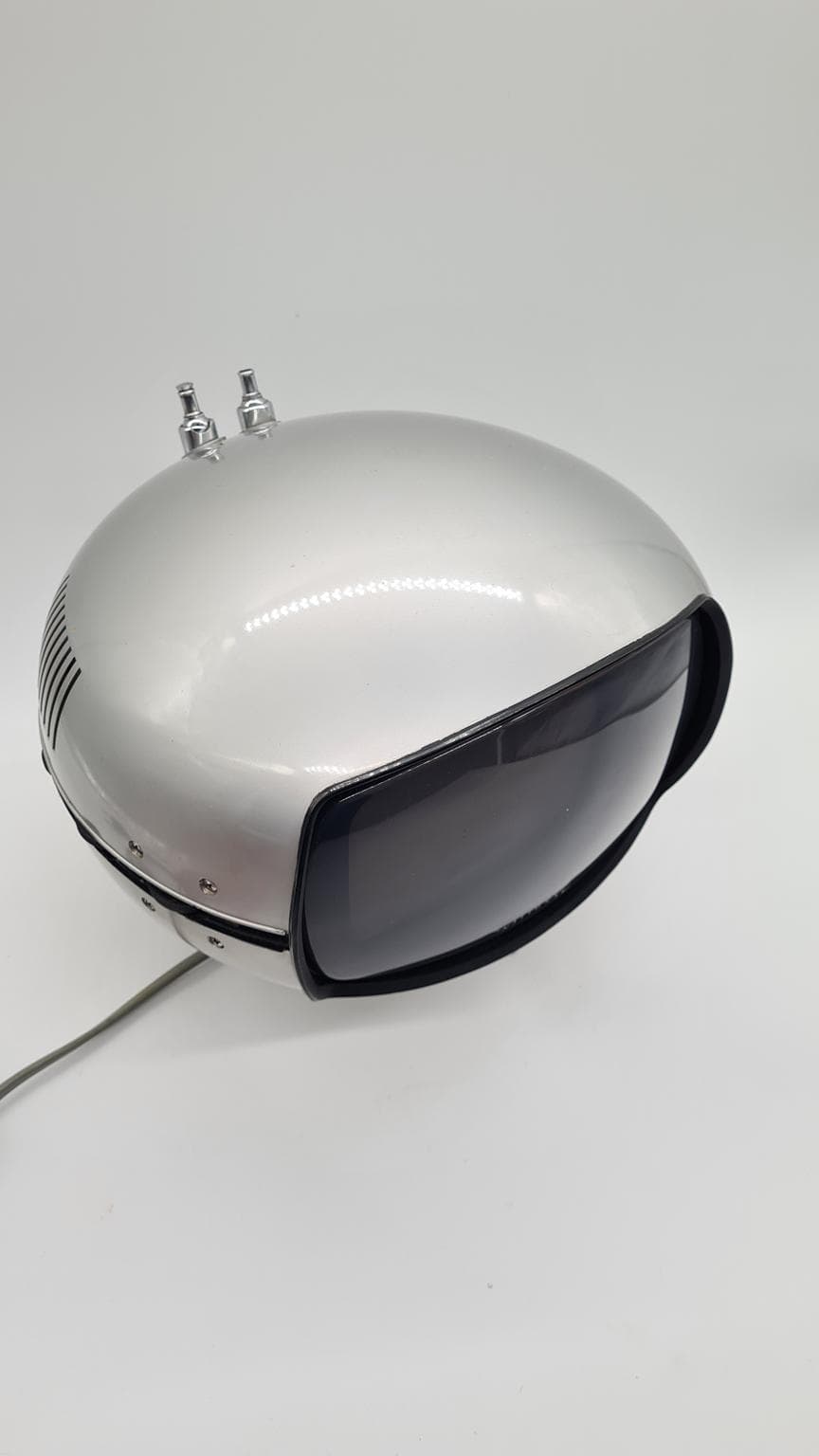 Telewizor National TR-005 Orbitel, Space Age, biały, plastik metal szkło, Japonia, lata 70. - 158067