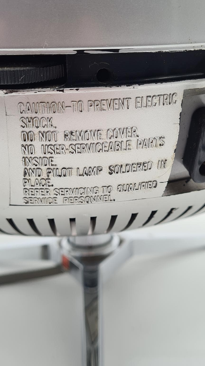 Telewizor National TR-005 Orbitel, Space Age, biały, plastik metal szkło, Japonia, lata 70. - 158071