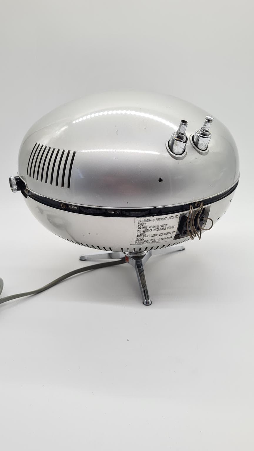 Telewizor National TR-005 Orbitel, Space Age, biały, plastik metal szkło, Japonia, lata 70. - 158070