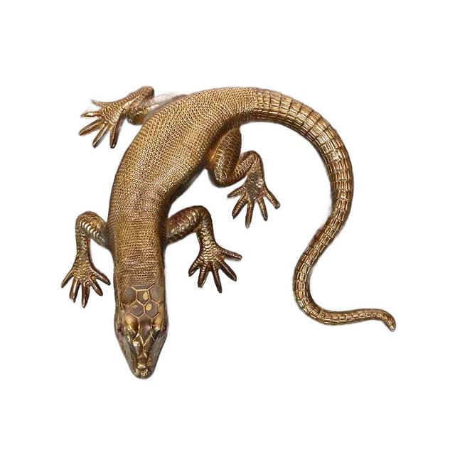 Przycisk do papieru secesyjny, złoty brąz, marmur, Austria, początek XX w. - WYMIARY