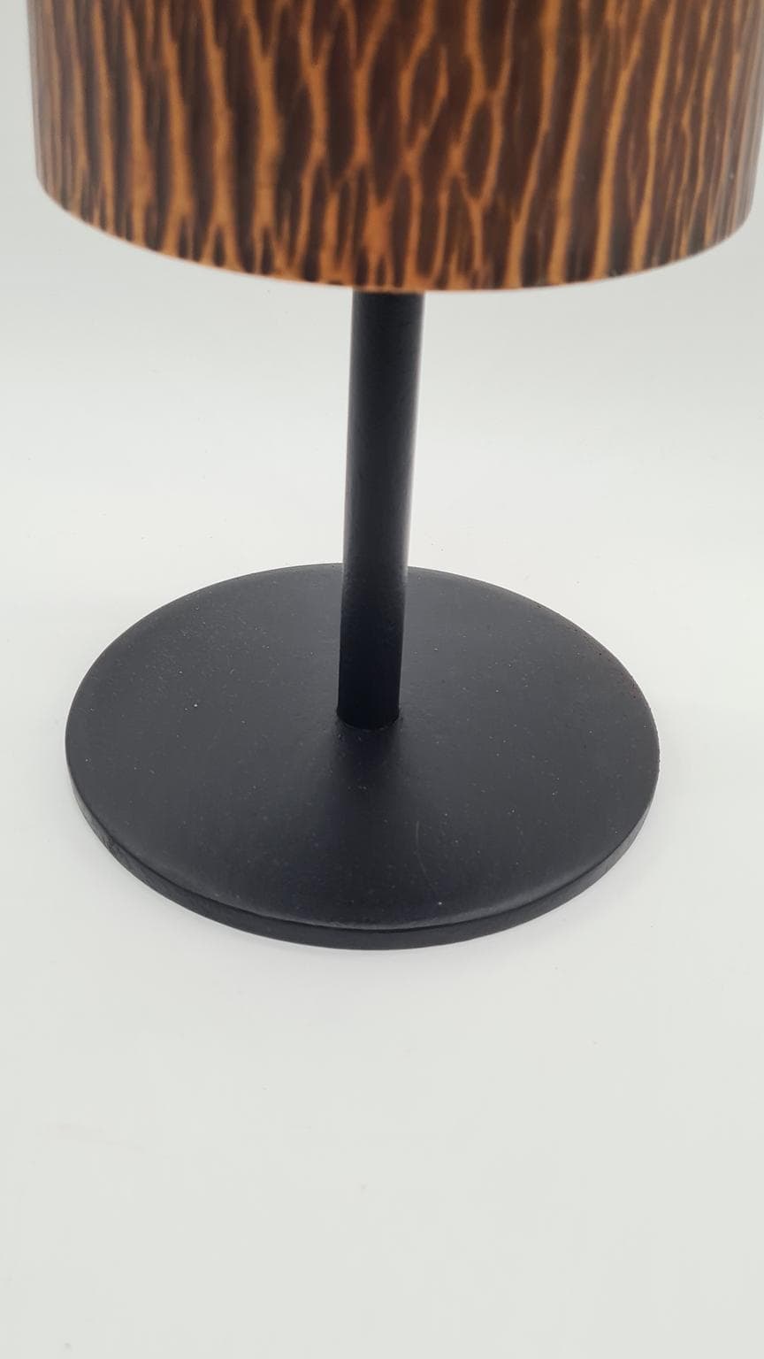 Wazon brutalistyczny, miedź, stal czarna, Niemcy, lata 60. - 158117